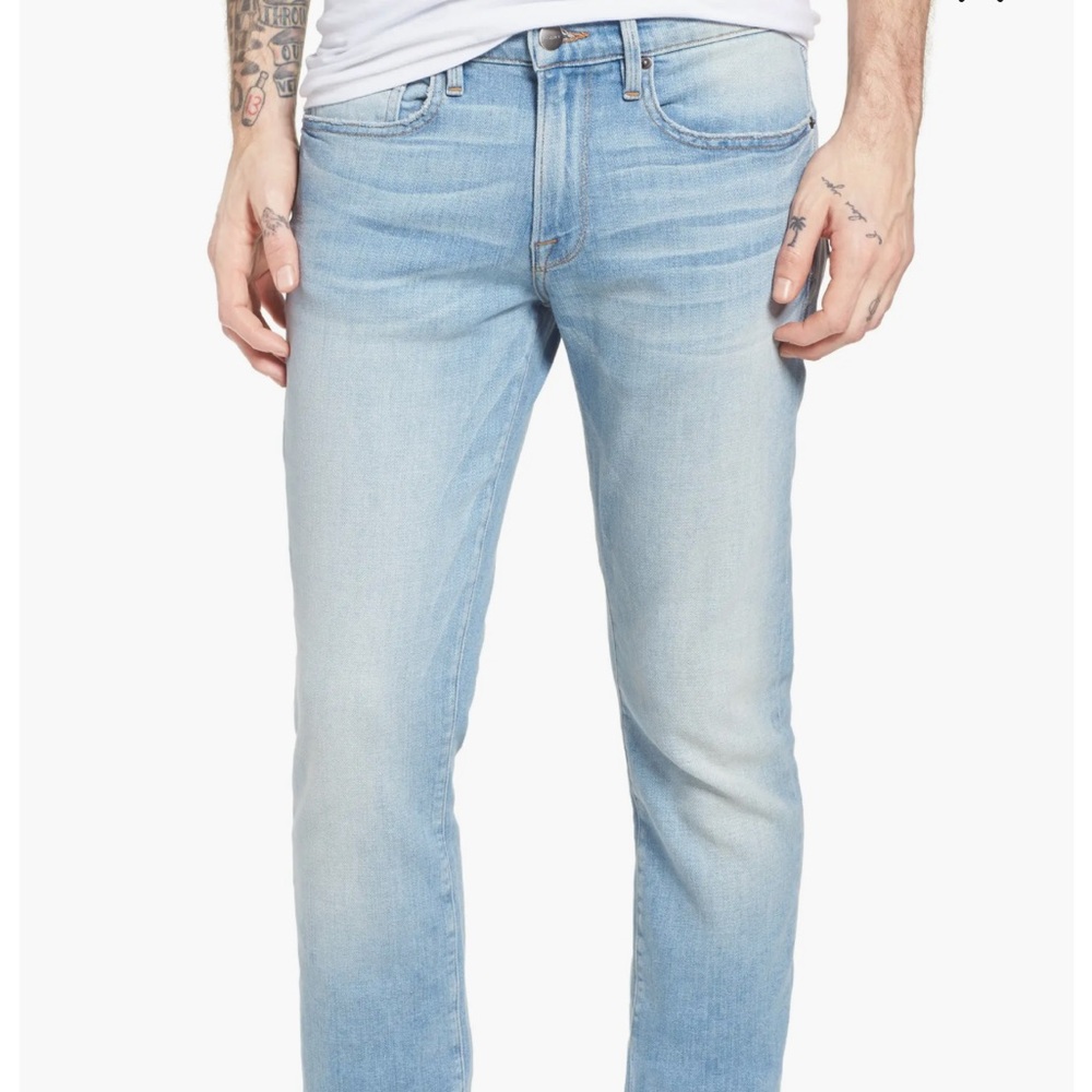 Frame Denim Men's Sky Blue Slim Jeans